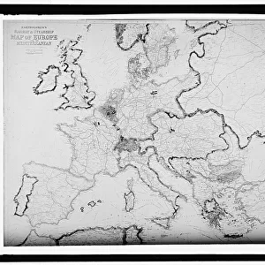Map of Europe, between 1913 and 1917. Creator: Harris & Ewing. Map of Europe, between 1913 and 1917. Creator: Harris & Ewing