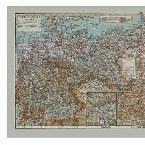 Map of the German Empire, c1900. Artists: Emery Walker Ltd, Emery Walker