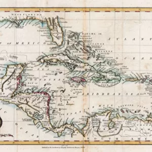 Map of the West Indies, 18th century(?). Artist: Barlow
