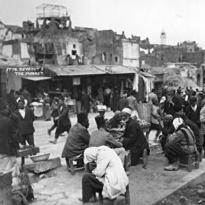 The market, Beirut, Lebanon, c1920s-c1930s(?)