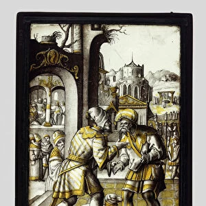 Mordecai Overhears the Conspiracy from the Story of Esther, Netherlands, c. 1525