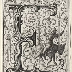 New ABC Booklet: E, 1627. Creator: Lucas Kilian (German, 1579-1637)