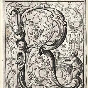 New ABC Booklet: R, 1627. Creator: Lucas Kilian (German, 1579-1637)