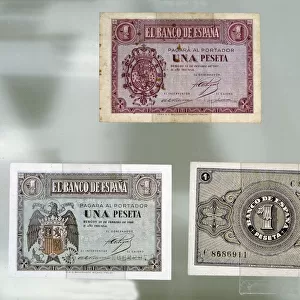 Numismatica Guerra Civil Espanola. 1936-1939 Billetes De Una Peseta Emitidos En