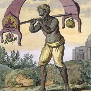 Paeni Caori (religious devotee carrying offerings for the gods), 1782. Creator: Pierre Sonnerat