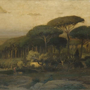Pine Grove of the Barberini Villa, 1876. Creator: George Inness