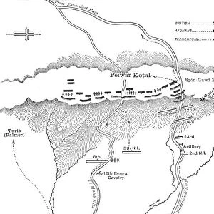 Plan of Attack on Peiwar Kotal (Dec. 2, 1878), c1880