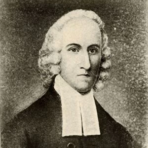 Portrait of Jonathan Edwards, in plain coat and bands of Presbyterian minister, c1750, (1937)