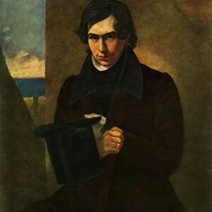 Portrait of the Poet Nestor Vasilyevich Kukolnik, 1836, (1965). Creator: Karl Briullov