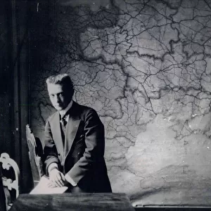 Prime Minister of the Russian Provisional Government Alexander Kerensky in his bureau in the Winter