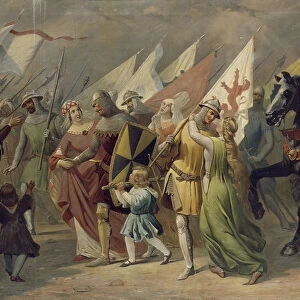 Return of Zurich Soldiers from the Battle of Dattwil, 1351, 1851