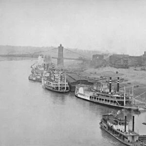 The River Front at Cincinnati, 19th century
