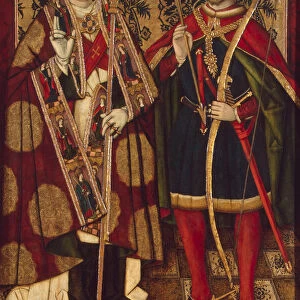 Saints Fabian and Sebastian, 1475-1499. Artist: Anonymous