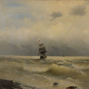 Ship off the coast, First half of the 19th century