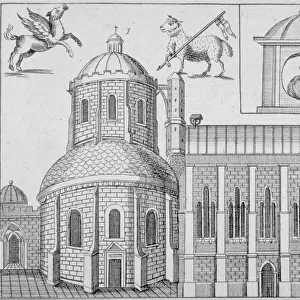 Temple Church, City of London, 1720
