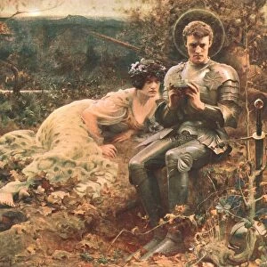 The Temptation of Sir Percival, c1894, (c1902). Creator: Unknown
