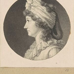 Unidentified Woman, 1797. Creator: Charles Balthazar Julien Fevret de Saint-Mé