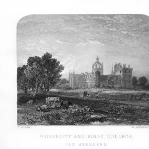 University and Kings College, Old Aberdeen, 1870. Artist: W Richardson