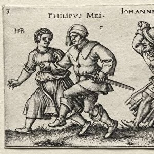 The Village Wedding: Philipus Mei / Johannes Brachmon, 1546. Creator: Hans Sebald Beham (German