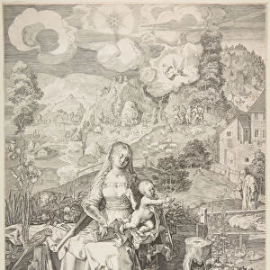 Virgin and Child in a Landscape, ca. 1597. Creator: Aegidius Sadeler II