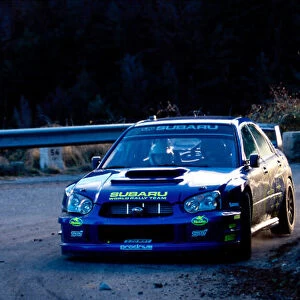 2002 World Rally Testing France, 10th December 2002. Tommi Makinen, Subaru Impreza WRC, portrait World Copyright: Photo4/LAT Photographic ref: Digital Image Only