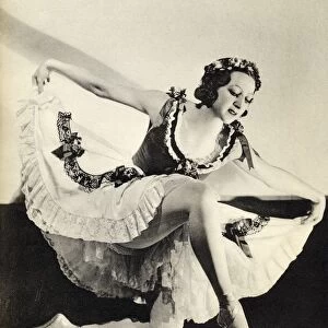 Aleksandra Dionisyevna Danilova 1903 -1997 Russian Born Prima Ballerina Assoluta From The Book Footnotes To The Ballet Published 1938