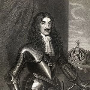 Charles Ii, Aka The Merry Monarch, 1630-1685. King Of Great Britain And Ireland. From The Book "Lodges British Portraits"Published London 1823
