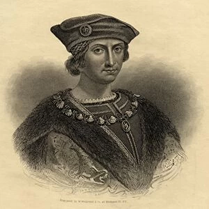 Charles Viii, 1470-1498, King Of France (1483-98). Steel Engraving By W. Wellstood. From The Book "Lady Jacksons Works, V. The Court Of France, I"Published London 1899
