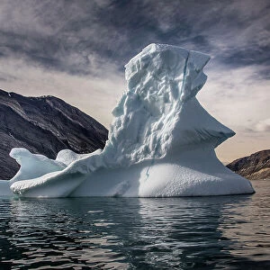 Greenland. Icebergs Kong Oscar Fjord Ice Water