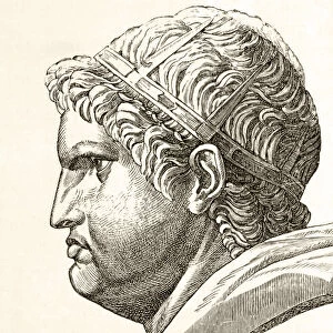 Nero Claudius Caesar Augustus Germanicus, Ad37 - 68. Born Lucius Domitius Ahenobarbus. Emperor Of Rome. From El Mundo Ilustrado, Published Barcelona, 1880