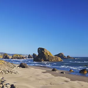 Rock Formations Along The Coast At Cape Sebastian State Park; Oregon, United States of America