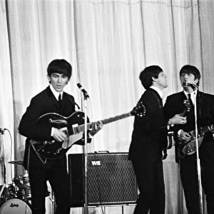 Beatles performing on stage November 1964 Local Caption watscan - 24 / 08 / 2009