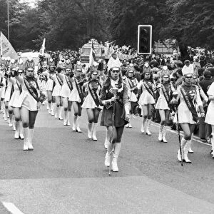 British Airways majorettes seen here taking part in the Coventry Silver Jubilee Carnival