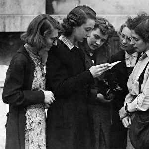 A deputation of women war workers seen here in Whitehall following a meeting over minimum