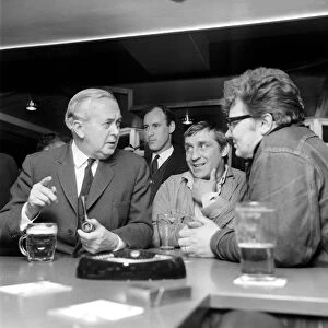 Prime Minister Harold Wilson dropped into the pub named after him in Knowsley