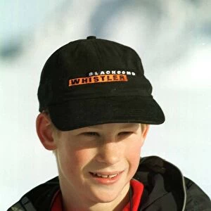Prince Harry skiing in Klosters Switzerland in January 1999