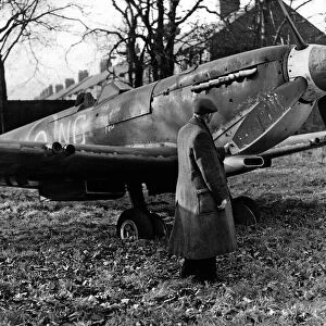 The RAF Supermarine Spitfire (TD135) which stood in the grounds of 346 ATC squadron