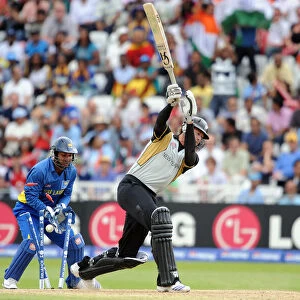 Wicket Keeper Kumar Sangakkara Watches Martin Guptill Been B