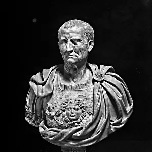 Bust of the Roman emperor Galba, preserved in the Hall of the Emperors of the Capitoline Museum, Rome