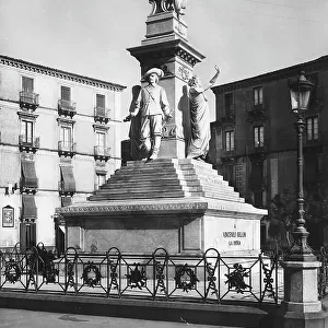 The monument to Vincenzo Bellini in Catania
