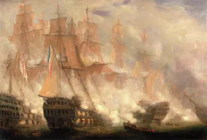 The Battle of Trafalgar, John Christian Schetky, 1778-1874, British The Battle of Trafalgar, John Christian Schetky, 1778-1874, British