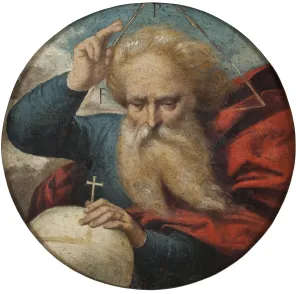 Benvenuto Tisi Good Blessing Earth God Father blessing globe Benvenuto Tisi Good Blessing Earth God Father blessing globe