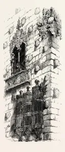 Casa de las Conchas, Salamanca, Spain, 19th century engraving Casa de las Conchas, Salamanca, Spain, 19th century engraving