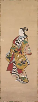 Courtesan 18th century Japan Kaigetsudo school Courtesan 18th century Japan Kaigetsudo school