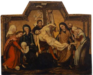 Descent Cross 16th C. oil oakwood 40 x 33 cm Descent Cross 16th C. oil oakwood 40 x 33 cm