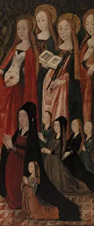 French Mary Going Temple Four Female Saints Female Donor French Mary Going Temple Four Female Saints Female Donor
