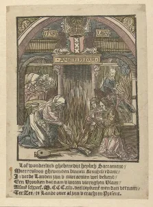 The host miracle of Amsterdam, The Netherlands, Jacob Cornelisz van Oostsanen, 1518 The host miracle of Amsterdam, The Netherlands, Jacob Cornelisz van Oostsanen, 1518