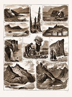 THE LAND AGITATION IN SKYE, 1883: 1. Dunvegan Castle, Isle of Skye. 2. The Needle THE LAND AGITATION IN SKYE, 1883: 1. Dunvegan Castle, Isle of Skye. 2. The Needle
