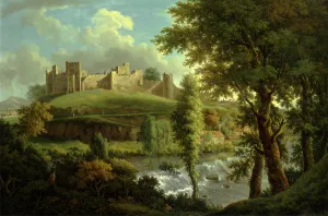 Ludlow Castle with Dinham Weir, from the South-West, Samuel Scott, ca. 1702-1772, British Ludlow Castle with Dinham Weir, from the South-West, Samuel Scott, ca. 1702-1772, British