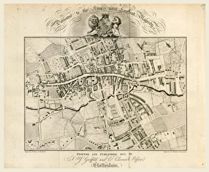 Map, Griffiths new historical description of Cheltenham and its vicinity, 19th Map, Griffiths new historical description of Cheltenham and its vicinity, 19th